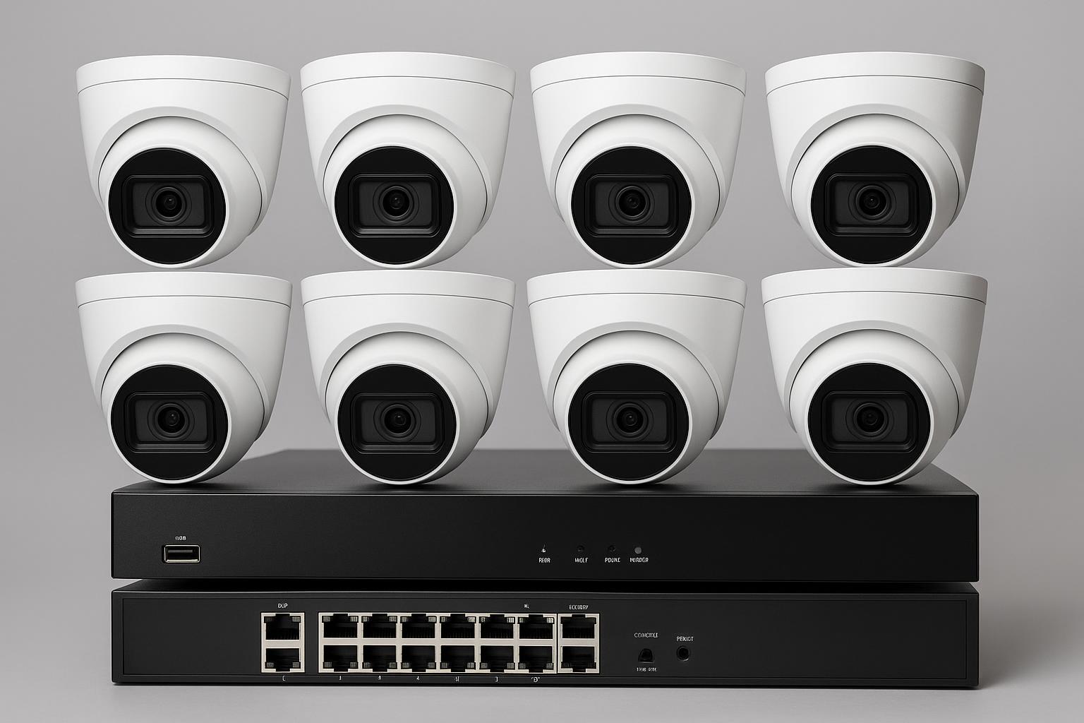 8 Kameralı IP Sistem